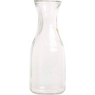 Karaf transparant Glazen Water/sap/wijn Van 0,5 Liter - Karaffen Tafel/keuken Artikelen 8718758885115