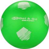 👉 Groen PVC multikleur Get & Go Voetbal - 21 Cm 8716404277352