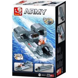 👉 Kunststof Sluban Army: Jetboot 3-in-1 (M38-b0537f) 8713512079731