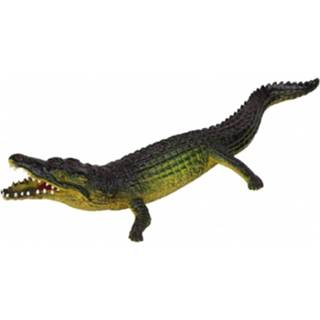 👉 Speelfiguur rubber kunststof multikleur Levensechte Dieren Speelfiguren Krokodil Van 30 Cm 8718758770480