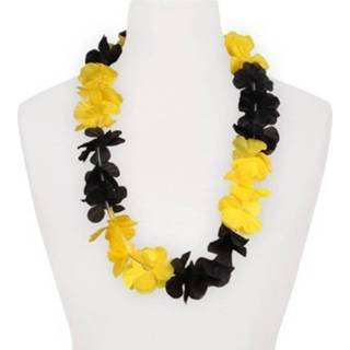 👉 Hawaii slinger geel zwart kunststof multikleur Geel/zwart 8719538343412