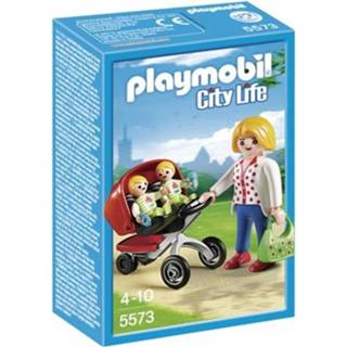 👉 Kinderwagen kunststof multikleur kinderen Playmobil City Life Tweeling 5573 4008789055736