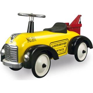 👉 Loopwagen metaal geel Retro Roller Speedster Tommy 8712051205304