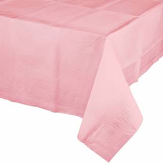 Tafelkleed roze papier Lichtroze 274 X 137 Cm - Tafellakens 8718758733201