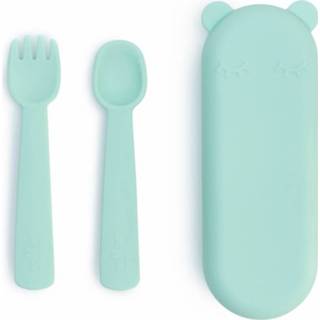 👉 We Might Be Tiny - Feedie Fork & Spoon Set Mint (28TIFF03) 735850225487