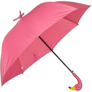 👉 Paraplu polyester roze Flamingo Met Standaard 8719538420335