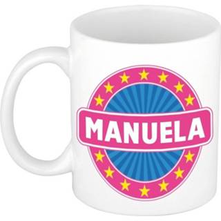 👉 Beker keramisch multikleur mannen Manuela Naam Koffie Mok / 300 Ml - 8719538470194