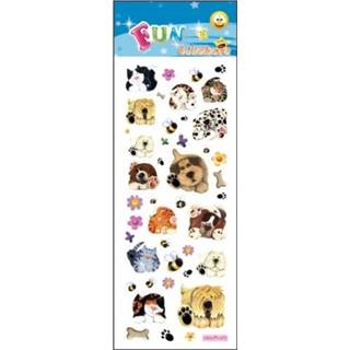 👉 Stickervel papier multikleur Honden En Katten 8719538401044