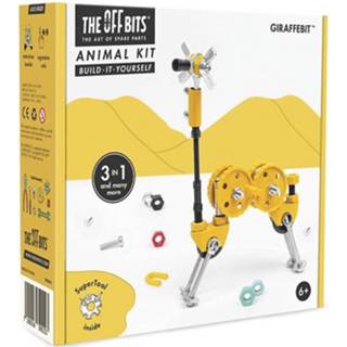 👉 Bouwpakket geel The Offbits Animal Kit Giraffebit 62-delig 7290016390483