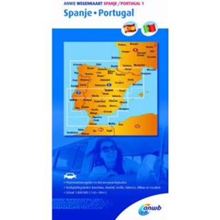 👉 Wegenkaart Anwb 1. Spanje/portugal 9789018042912
