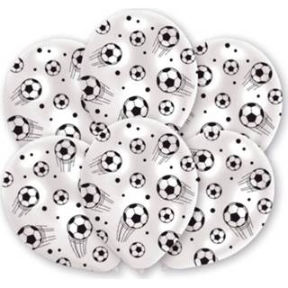 👉 Ballon wit zwart Amscan Ballonnen Voetbal 27,5 Cm Wit/zwart 6 Stuks 13051381387