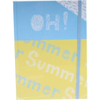 👉 Schrift blauw geel Tesoro Oh Summer Blauw/geel 21 Cm 8719817563173
