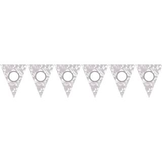 👉 Vlaggenlijn wit zilver kunststof Amscan Customizable Zilver/wit 24 Stuks 13051344528