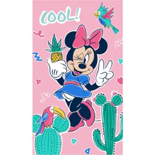 👉 Strandlaken roze katoen Disney Minnie Mouse Cool - 70 X 120 Cm 3272760467721
