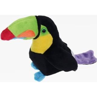 👉 Knuffel pluche polyester multikleur kinderen Gekleurde Toekan 15 Cm - Vogel Knuffels Speelgoed Voor 8720147501261