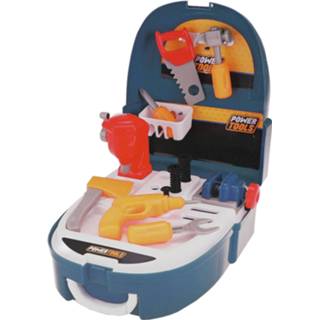👉 Gereedschapset blauw Toi-toys Gereedschapsset In Rugzak 32 Cm 8719904384247