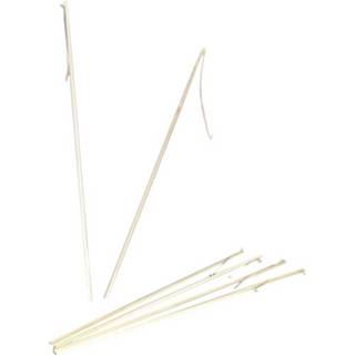 👉 Lampion houten hout multikleur 12x Lampionnen Stokjes 50 Cm 8720147643251