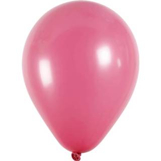 👉 Ballon magenta roze Creotime Ballonnen Voor Helium Fuchsia 10 Stuks 5712854109864