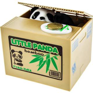 👉 Spaarpot zwart United Entertainment Panda Bank 8718274547405