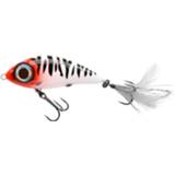 👉 Rood kunstaas roofvis hardbait Spro Iris Fatboy - Jerkbait Redhead Tiger 8.5cm 24g 8716851374598