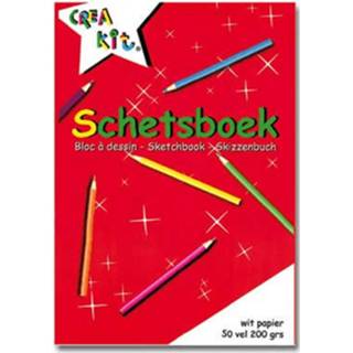 👉 Schetsboek papier Pakket Van 3x Stuks A5 - 50 Vellen Tekenboeken 8720276124294