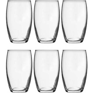 👉 Waterglas glas transparant 6x Tumbler Waterglazen 360 Ml - Luxe Drinkglazen Glazen Voor Frisdrank/water 8720147697230