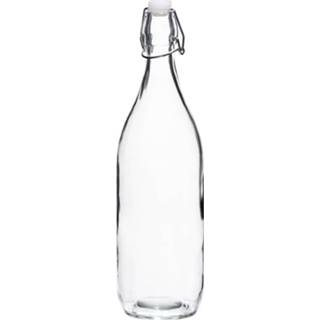 👉 Glas transparant Sareva Beugelfles Rond 1 Liter 7061119904378