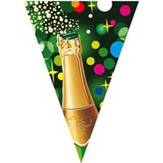 👉 Vlaggenlijn kunststof multikleur Set Van 3x Stuks Champagne Thema Vlaggenlijnen 6 Meter - Oud En Nieuw Geslaagd Vip Bruiloft Feestartikelen 8720276019149
