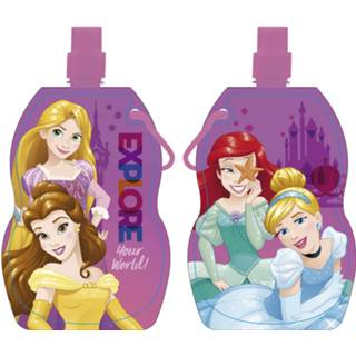 👉 Schoolbeker roze kunststof meisjes Disney Opvouwbaar Princess 500 Ml 8430957119906