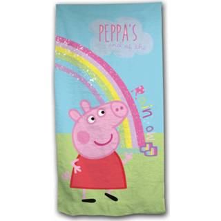 👉 Strandlaken polyester multikleur Peppa Pig - 70 X 140 Cm Multi 5425039189543