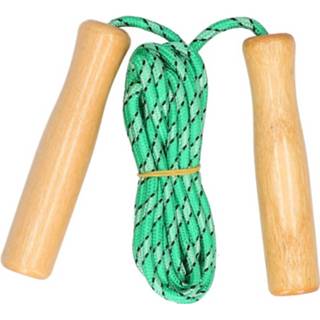 👉 Springtouw groen houten kinderen Met Handvatten 236 Cm - Buitenspeelgoed Sportief Speelgoed Voor En Volwassenen 8720147010749