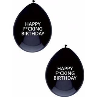 👉 Ballon multikleur 5x Happy Fucking Birthday Ballonnen 8711319375414
