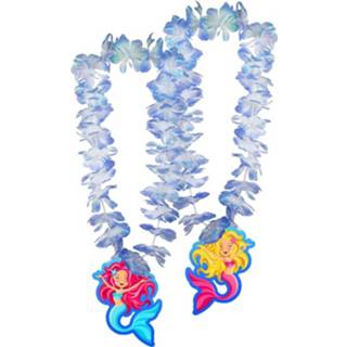 👉 Bloemenkrans polyester multikleur Zeemeermin Themafeest Hawaiikrans/bloemenkrans 8714572652209