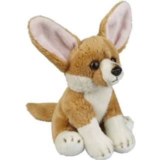 👉 Knuffel bruine pluche polyester bruin kinderen Fennek/woestijnvos 15 Cm - Vossen Woestijndieren Knuffels Speelgoed Voor 8719538989863