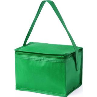 Koeltas groen katoen Kleine Mini Koeltasjes Sixpack Blikjes - Compacte Koelboxen/koeltassen En Elementen 8719538955851