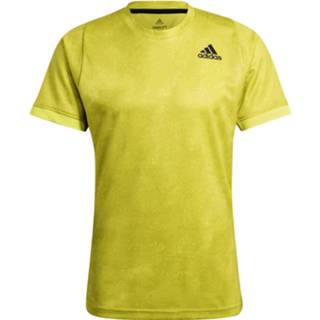 👉 Print T shirt geel XXL mannen Adidas Primeblue Freelift T-shirt Heren 4064045629011
