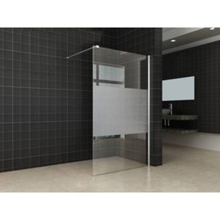 👉 Inloop douche One Size chroom Saqu Inloopdouche met muurprofiel 110x200 cm Nano gedegen matglas 8714175930056