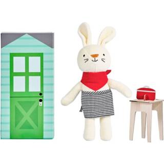 👉 Multicolor pluche One Size meerkleurig Petit Collage speelset Rubie the Rabbit junior 5055923784280