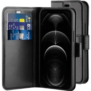 👉 Portemonnee gel One Size GeenKleur zwart BeHello iPhone 12 / Pro Wallet Case - Portemonneehoesje 8719874445498