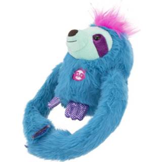 👉 Blauw pluche One Size Party Pets knuffelluiaard rollend junior 25 cm 8411936715630