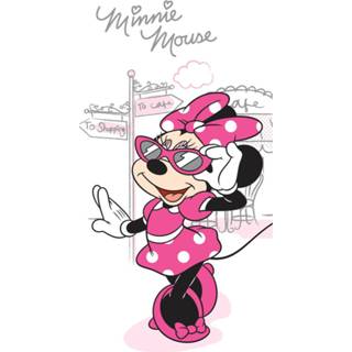 👉 Strandlaken roze katoen multikleur Disney Minnie Mouse - 70 X 140 Cm 5907750551095