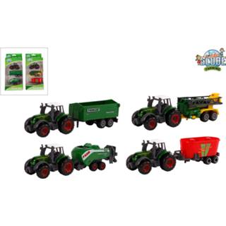 👉 Aanhanger multi-color One Size Tractor Met Diecast 3 Delig 2 Assorti 8 Cm 8713219337226