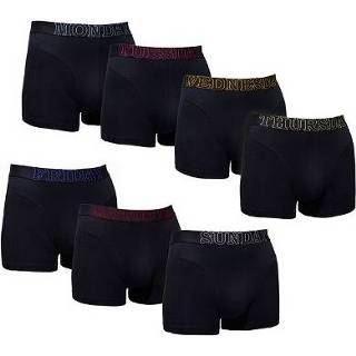 👉 Boxershort l zwart 7-pack dagelijkse boxershorts