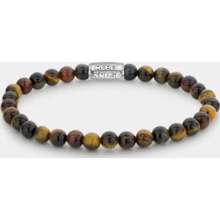 👉 Rose s One Size meerkleurig Rebel and RR-60090-S Rekarmband Who's afraid of the Tiger 6 mm 16,5 cm 8720365071232