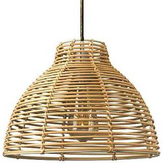 👉 Hanglamp rieten One Size GeenKleur Rotan / Hanglamp, Handgemaakt, Naturel, ⌀30 cm 7432022532529