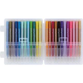 👉 Viltstift One Size GeenKleur Viltstiften EFA glitter assorti opbergetui á 24 kleuren 4087205510240