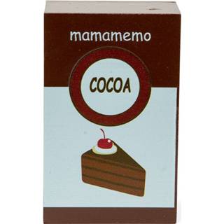 👉 Bruin wit hout One Size Mamamemo pak chocolade 10 cm bruin/wit 5706798855994