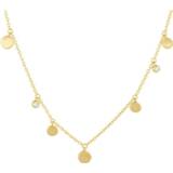 👉 Halsketting geelgoud One Size goudkleurig TFT Collier Rondjes En Zirkonia 1,2 mm 41 + 4 cm 8718834698127