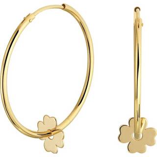 👉 Oorring geelgoud glanzen One Size goudkleurig TFT Oorringen Klaver Glanzend 1.5 mm x 32 8718834654635