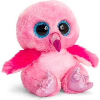 👉 Knuffeldier roze polyester kinderen flamingo vogel 25 cm